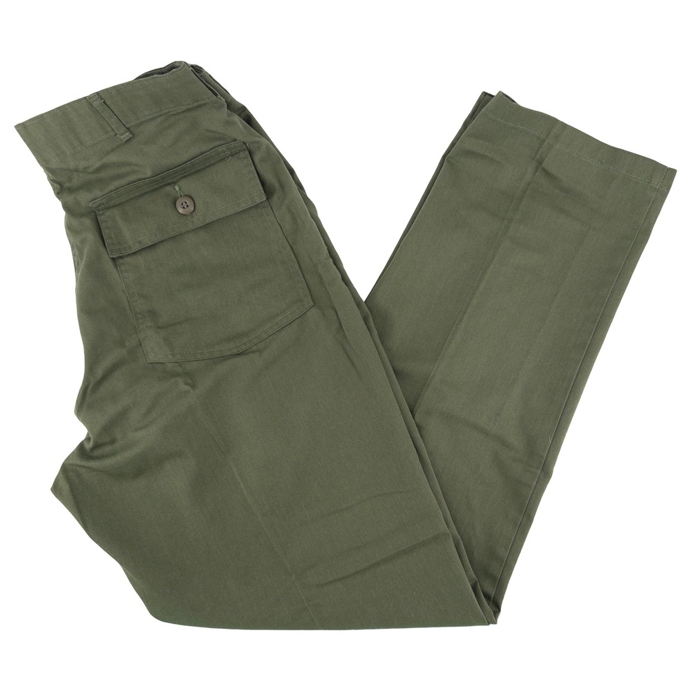 Vintage 1980s US Military Trousers Mens 34x33 Green OG-507 Utility Fatigue Pants